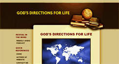 Desktop Screenshot of gods-directions-for-life.com