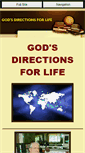 Mobile Screenshot of gods-directions-for-life.com