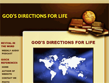 Tablet Screenshot of gods-directions-for-life.com